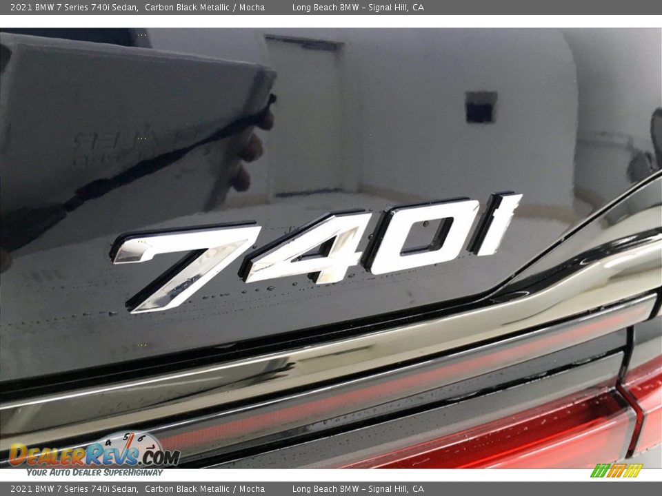 2021 BMW 7 Series 740i Sedan Carbon Black Metallic / Mocha Photo #16