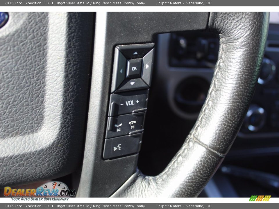 2016 Ford Expedition EL XLT Ingot Silver Metallic / King Ranch Mesa Brown/Ebony Photo #17