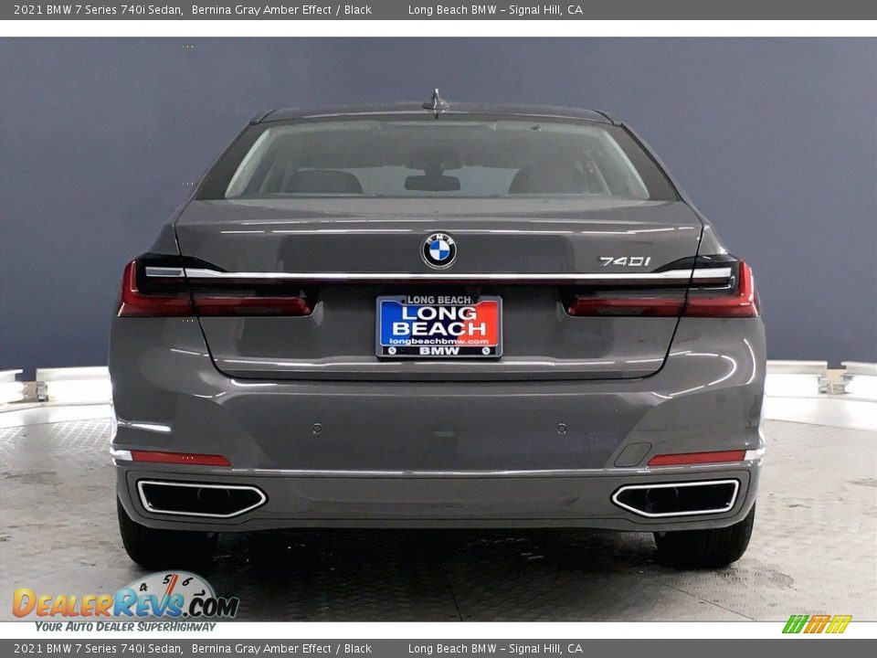 2021 BMW 7 Series 740i Sedan Bernina Gray Amber Effect / Black Photo #4