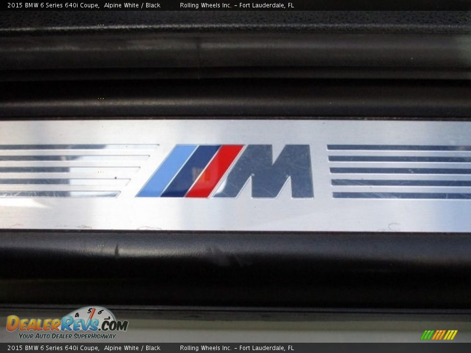2015 BMW 6 Series 640i Coupe Alpine White / Black Photo #4
