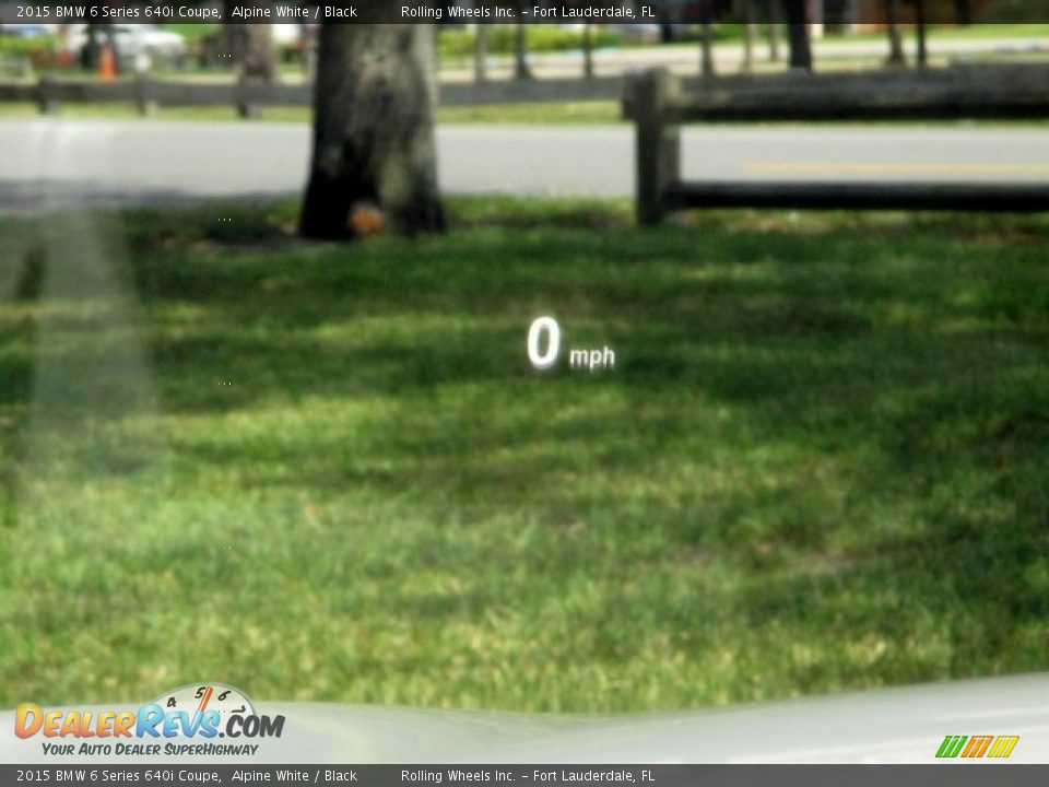 2015 BMW 6 Series 640i Coupe Alpine White / Black Photo #6