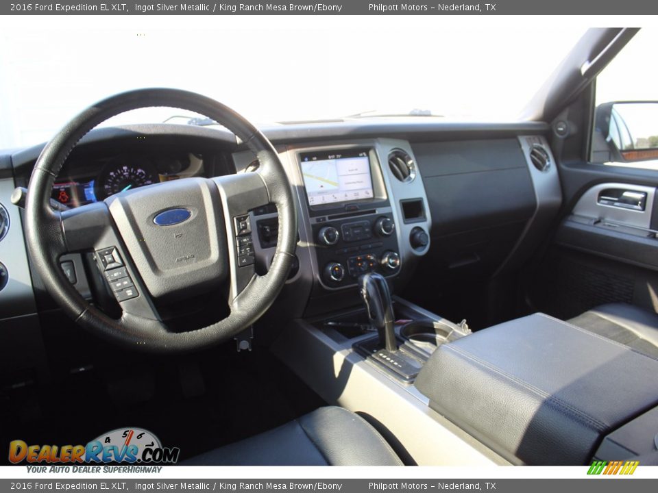 2016 Ford Expedition EL XLT Ingot Silver Metallic / King Ranch Mesa Brown/Ebony Photo #26
