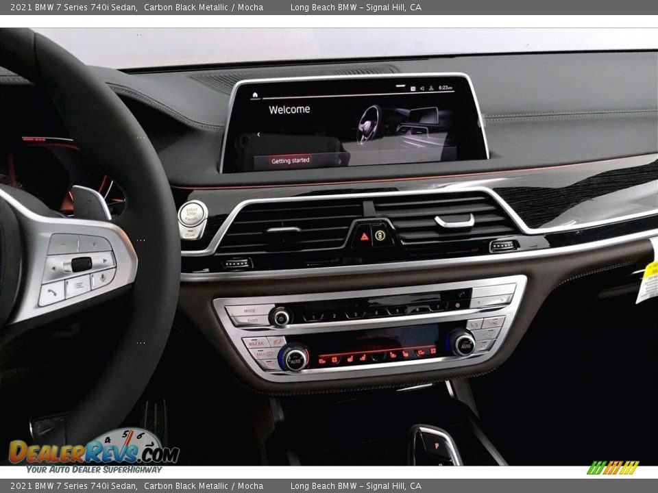 2021 BMW 7 Series 740i Sedan Carbon Black Metallic / Mocha Photo #6