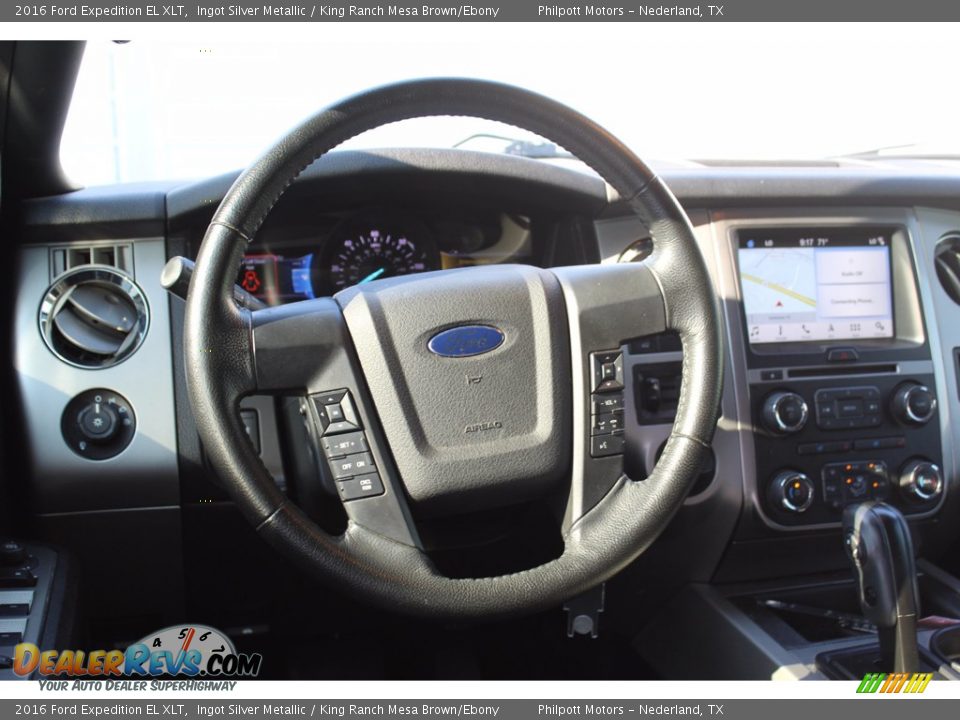 2016 Ford Expedition EL XLT Ingot Silver Metallic / King Ranch Mesa Brown/Ebony Photo #27