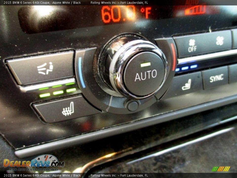 2015 BMW 6 Series 640i Coupe Alpine White / Black Photo #8