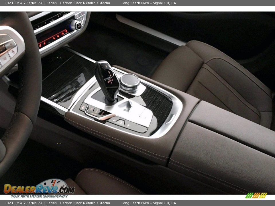2021 BMW 7 Series 740i Sedan Carbon Black Metallic / Mocha Photo #8