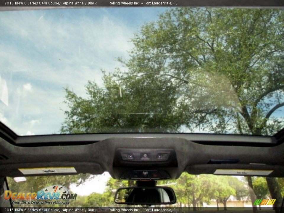 2015 BMW 6 Series 640i Coupe Alpine White / Black Photo #10