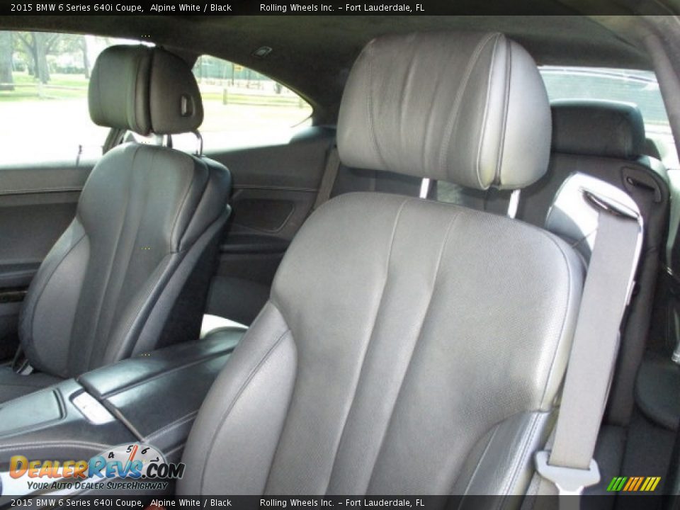 2015 BMW 6 Series 640i Coupe Alpine White / Black Photo #12