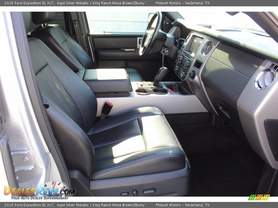 2016 Ford Expedition EL XLT Ingot Silver Metallic / King Ranch Mesa Brown/Ebony Photo #32