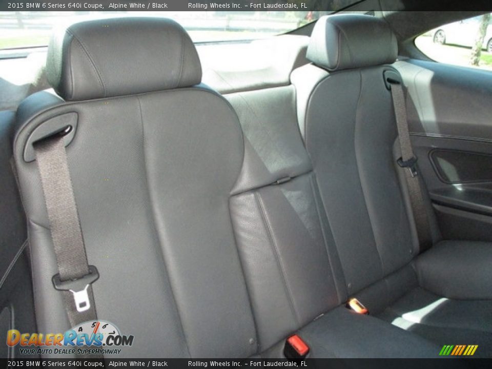 2015 BMW 6 Series 640i Coupe Alpine White / Black Photo #14