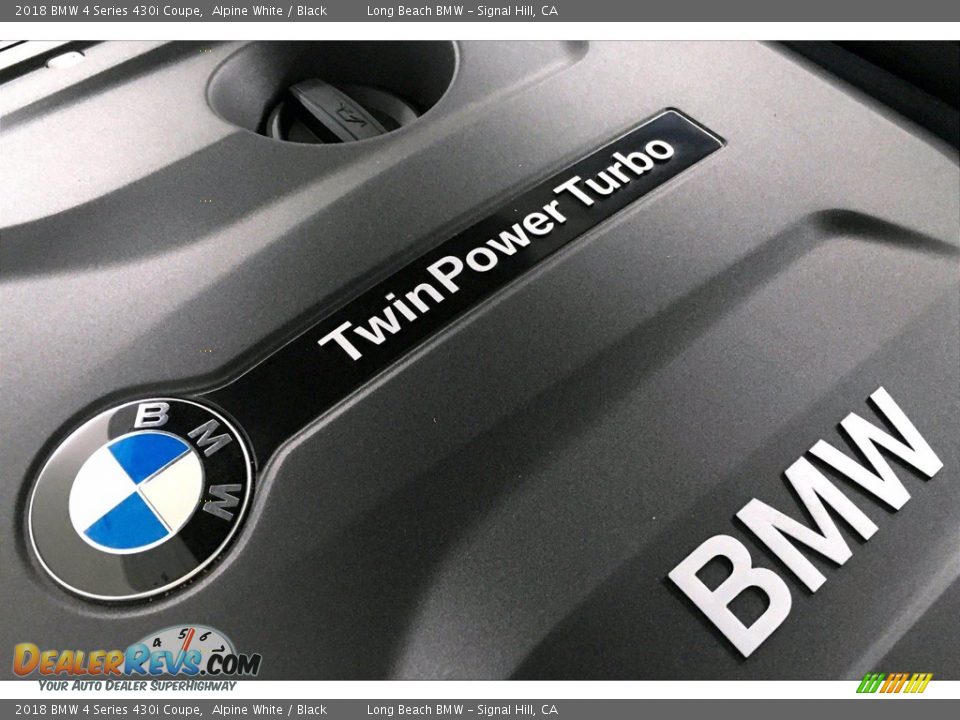 2018 BMW 4 Series 430i Coupe Alpine White / Black Photo #34