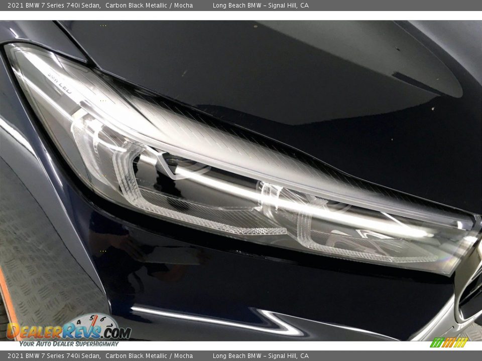 2021 BMW 7 Series 740i Sedan Carbon Black Metallic / Mocha Photo #14