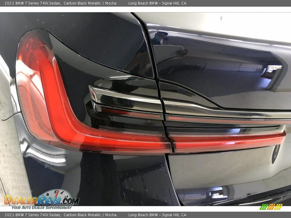2021 BMW 7 Series 740i Sedan Carbon Black Metallic / Mocha Photo #15