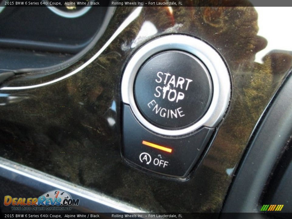 2015 BMW 6 Series 640i Coupe Alpine White / Black Photo #22
