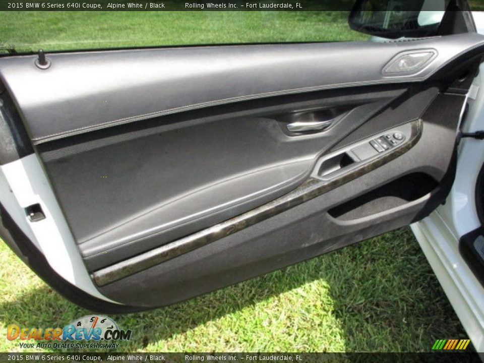 2015 BMW 6 Series 640i Coupe Alpine White / Black Photo #23