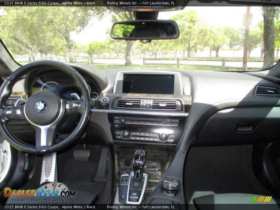 2015 BMW 6 Series 640i Coupe Alpine White / Black Photo #25