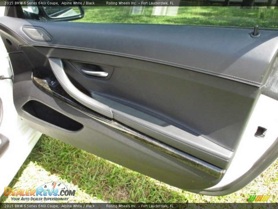 2015 BMW 6 Series 640i Coupe Alpine White / Black Photo #34