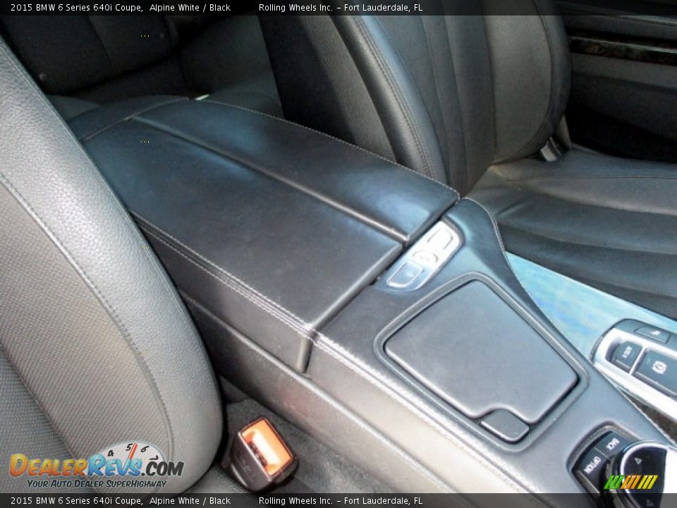 2015 BMW 6 Series 640i Coupe Alpine White / Black Photo #36
