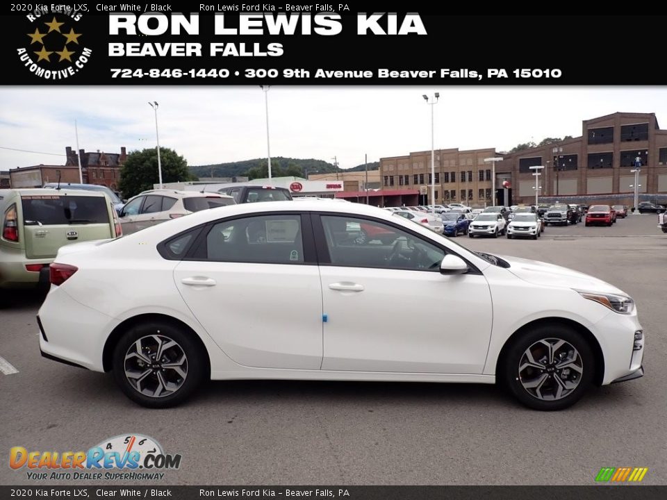 2020 Kia Forte LXS Clear White / Black Photo #1