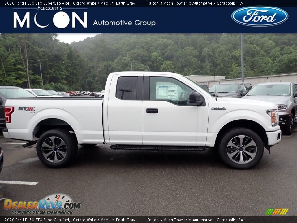 2020 Ford F150 STX SuperCab 4x4 Oxford White / Medium Earth Gray Photo #1