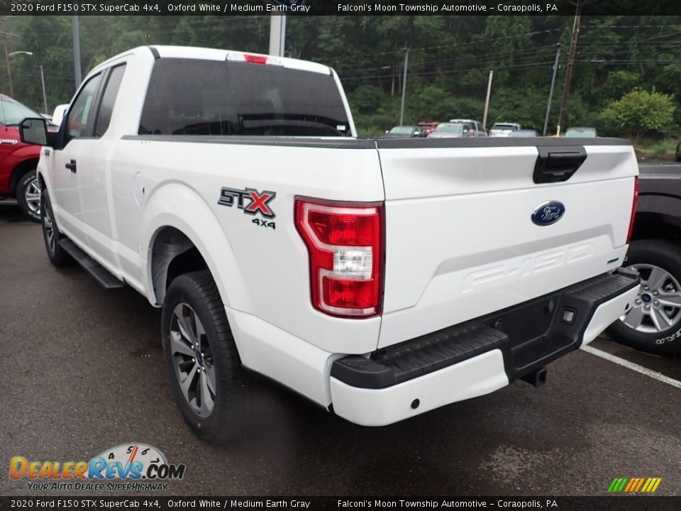 2020 Ford F150 STX SuperCab 4x4 Oxford White / Medium Earth Gray Photo #5