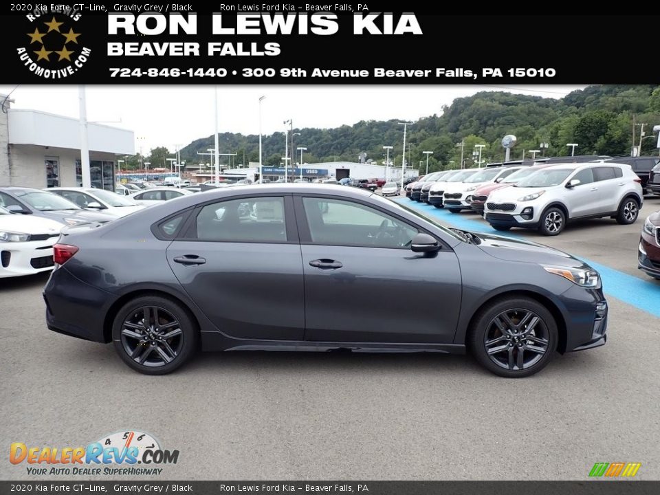 2020 Kia Forte GT-Line Gravity Grey / Black Photo #1