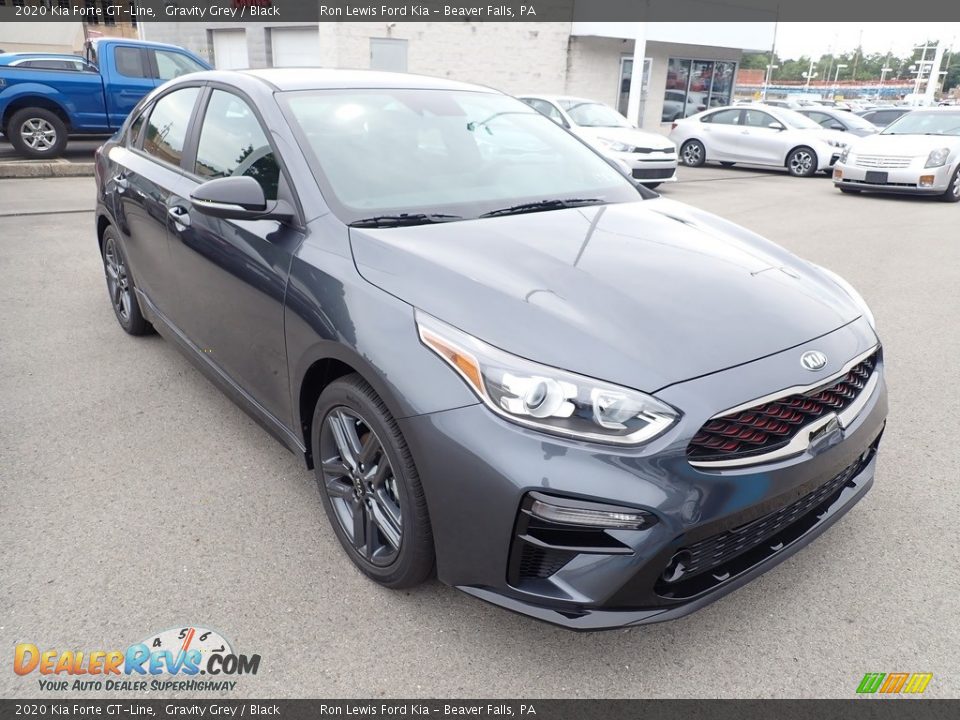 2020 Kia Forte GT-Line Gravity Grey / Black Photo #3