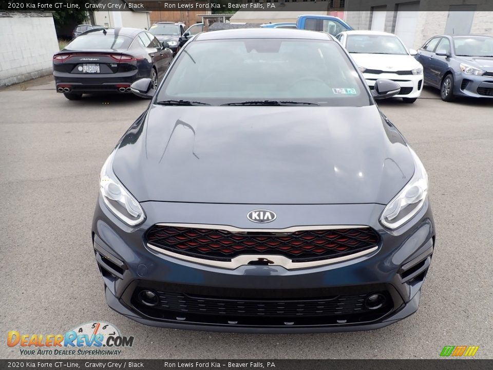 2020 Kia Forte GT-Line Gravity Grey / Black Photo #4