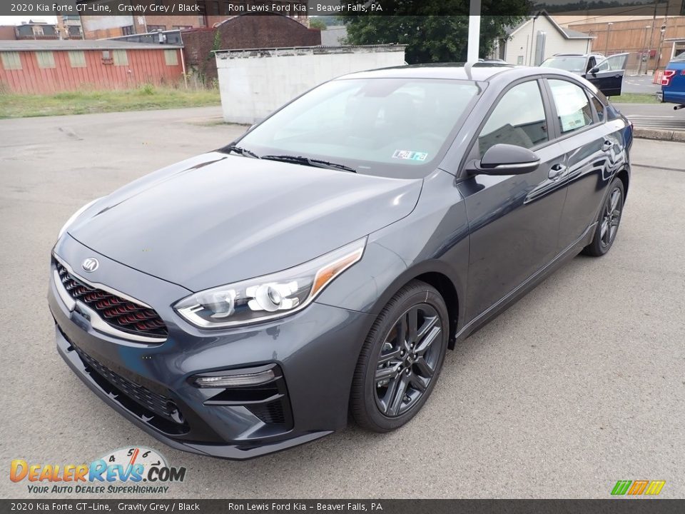 2020 Kia Forte GT-Line Gravity Grey / Black Photo #5