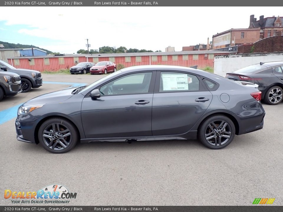 2020 Kia Forte GT-Line Gravity Grey / Black Photo #6