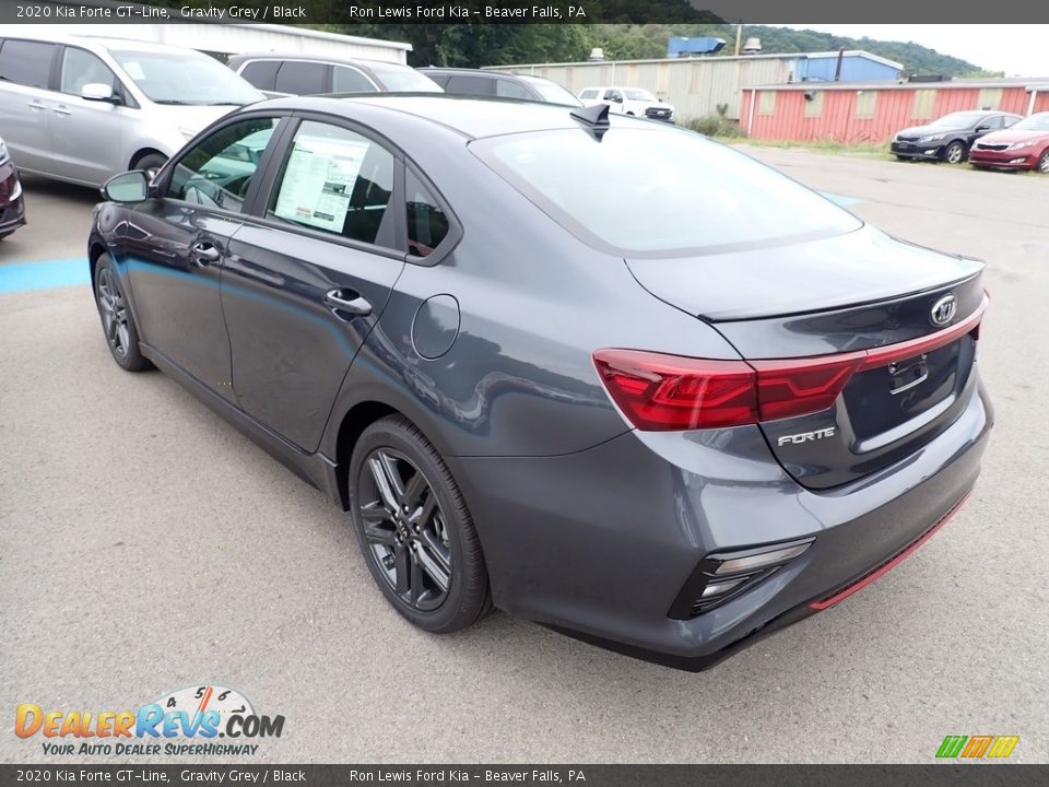 2020 Kia Forte GT-Line Gravity Grey / Black Photo #7