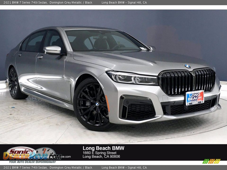 2021 BMW 7 Series 740i Sedan Donington Grey Metallic / Black Photo #1