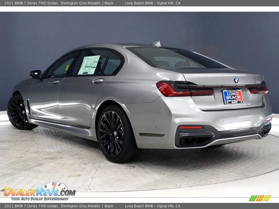 2021 BMW 7 Series 740i Sedan Donington Grey Metallic / Black Photo #3