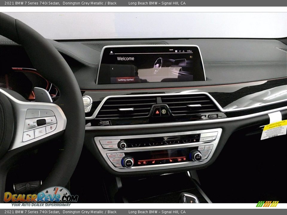 2021 BMW 7 Series 740i Sedan Donington Grey Metallic / Black Photo #6