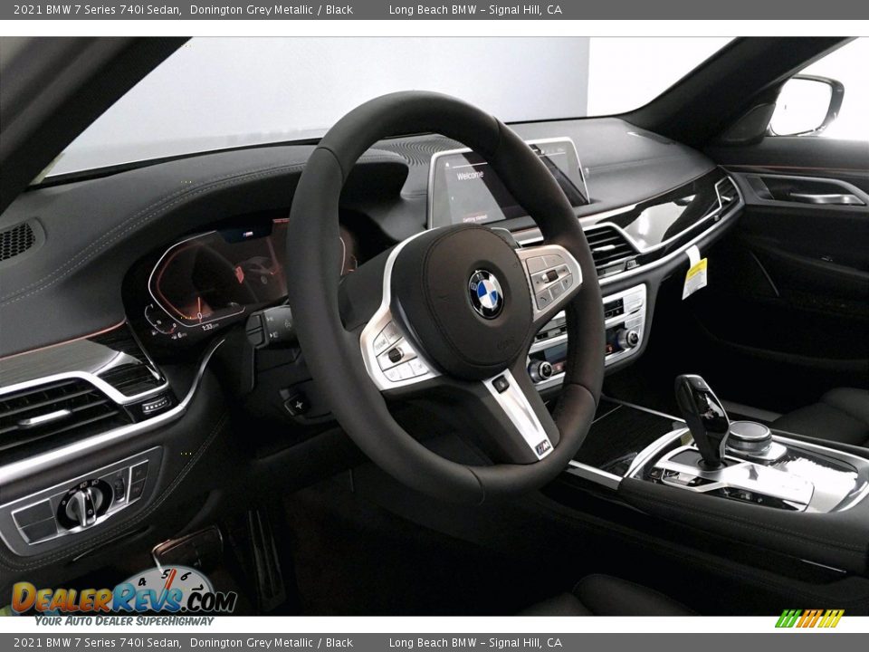 2021 BMW 7 Series 740i Sedan Donington Grey Metallic / Black Photo #7