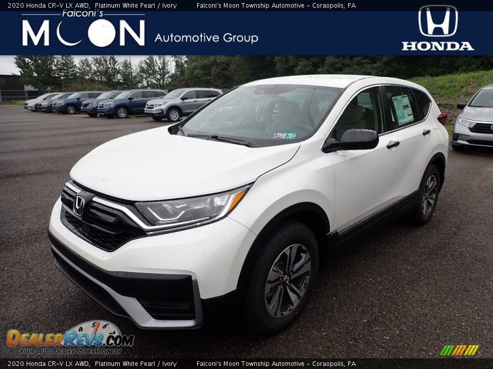 2020 Honda CR-V LX AWD Platinum White Pearl / Ivory Photo #1