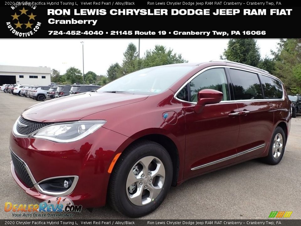 2020 Chrysler Pacifica Hybrid Touring L Velvet Red Pearl / Alloy/Black Photo #1