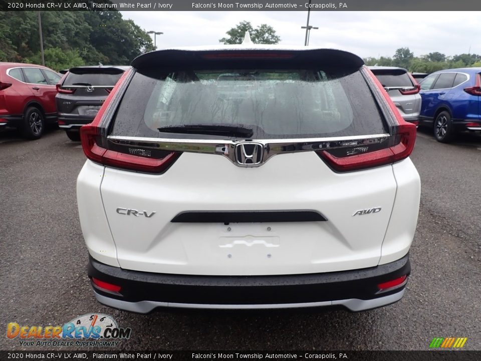 2020 Honda CR-V LX AWD Platinum White Pearl / Ivory Photo #4