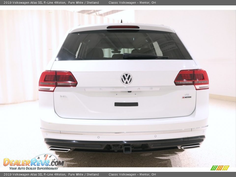 2019 Volkswagen Atlas SEL R-Line 4Motion Pure White / Shetland Photo #17