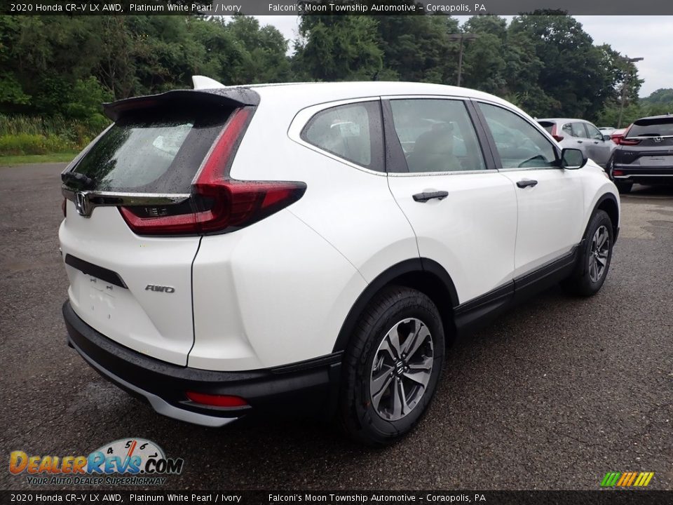 2020 Honda CR-V LX AWD Platinum White Pearl / Ivory Photo #5