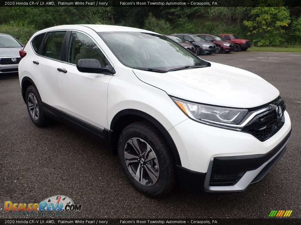 2020 Honda CR-V LX AWD Platinum White Pearl / Ivory Photo #6