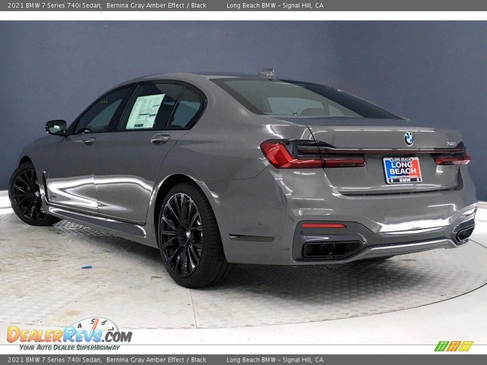 2021 BMW 7 Series 740i Sedan Bernina Gray Amber Effect / Black Photo #3