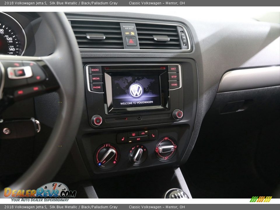 2018 Volkswagen Jetta S Silk Blue Metallic / Black/Palladium Gray Photo #8