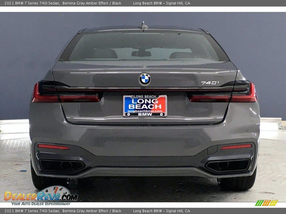 2021 BMW 7 Series 740i Sedan Bernina Gray Amber Effect / Black Photo #4