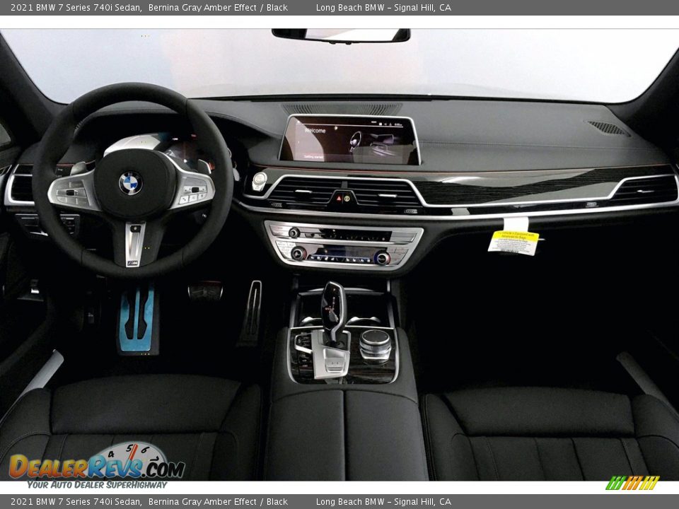 2021 BMW 7 Series 740i Sedan Bernina Gray Amber Effect / Black Photo #5