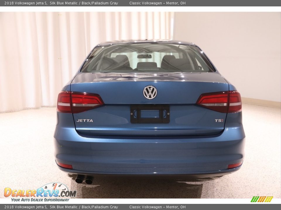 2018 Volkswagen Jetta S Silk Blue Metallic / Black/Palladium Gray Photo #16