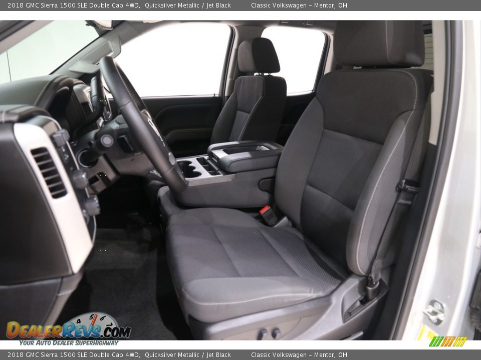 Jet Black Interior - 2018 GMC Sierra 1500 SLE Double Cab 4WD Photo #5