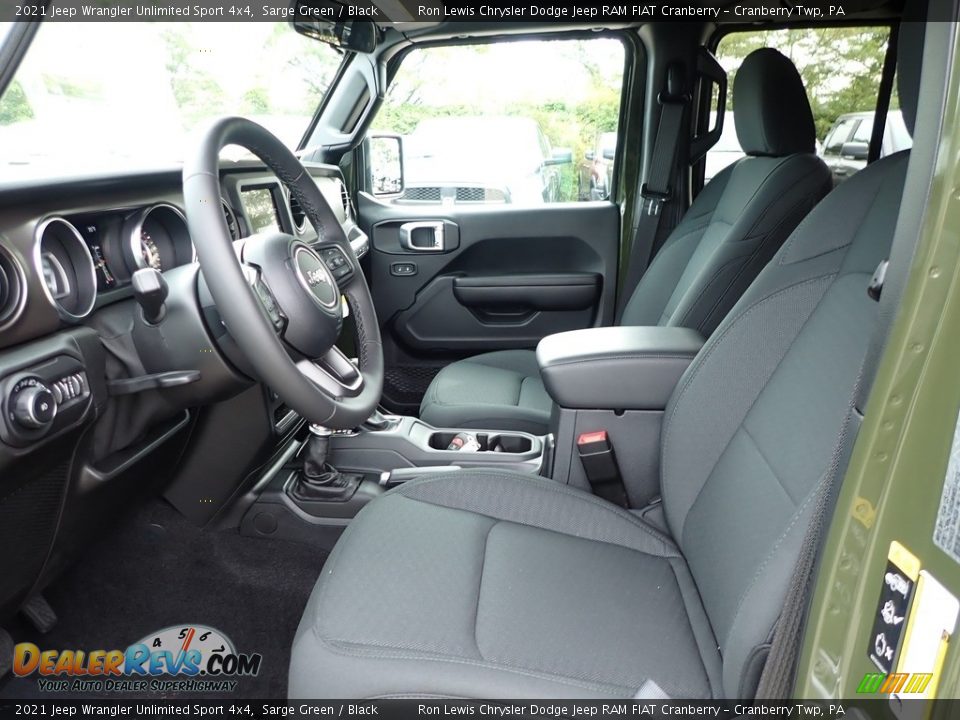 Front Seat of 2021 Jeep Wrangler Unlimited Sport 4x4 Photo #12