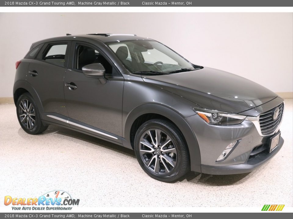 2018 Mazda CX-3 Grand Touring AWD Machine Gray Metallic / Black Photo #1