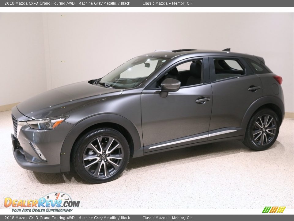 2018 Mazda CX-3 Grand Touring AWD Machine Gray Metallic / Black Photo #3